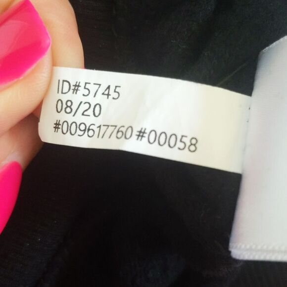 Express wide neck sweatshirt, wide sleeve, black with glitter sparkle, Small - Picture 8 of 9